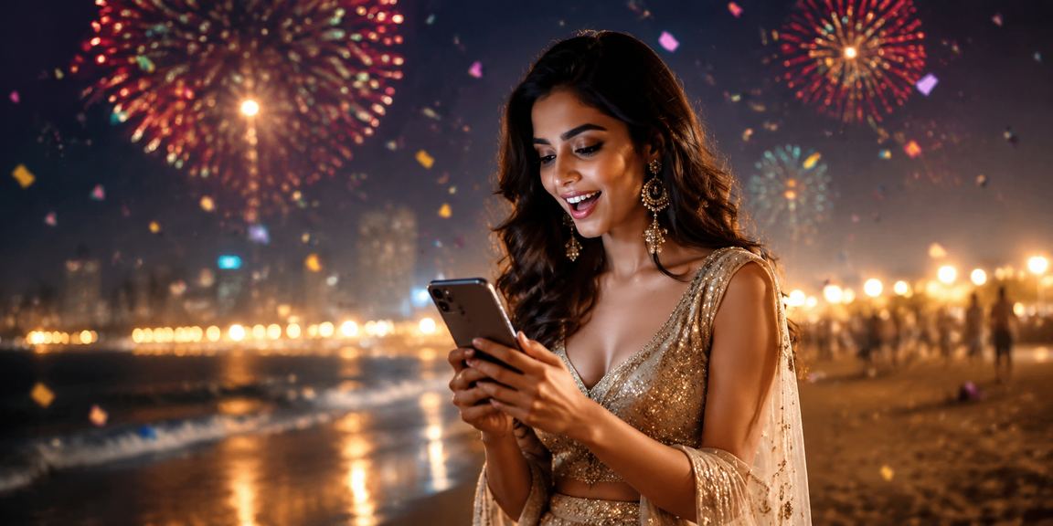 Chennai mobile payments with beach and casino background