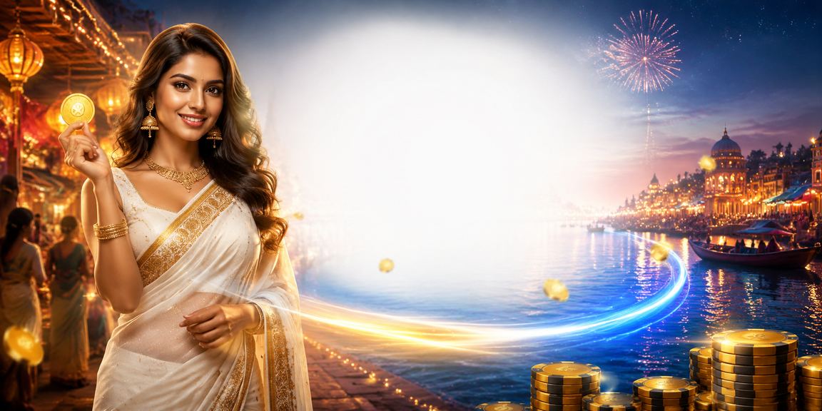 Indian woman playing casino betting safely